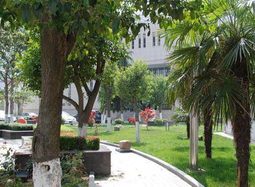 寶雞中心醫(yī)院燒傷整形科_醫(yī)院一角